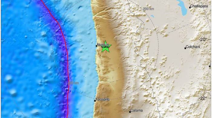 Мощное землетрясение произошло в Чили
