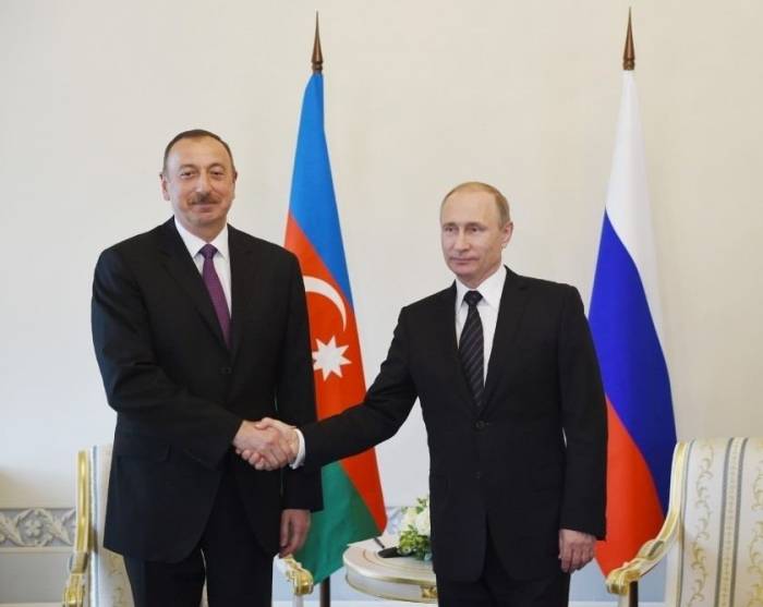 Президент Ильхам Алиев поздравил Владимира Путина
