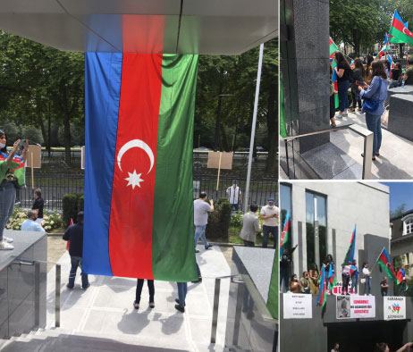 Несанкционированная акция армян перед посольством Азербайджана в Бельгии потерпела фиаско - ФОТО