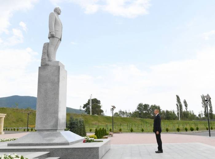 Президент Ильхам Алиев посетил Шеки - ФОТО