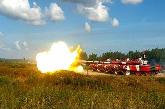 Азербайджанские танкисты продолжают готовиться к конкурсу "Танковый биатлон" - ФОТО