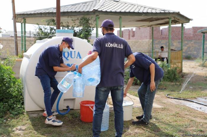 О мерах по разрешению проблем с питьевой водой в Нефтчалинском районе Азербайджана - ИВ района - ФОТО