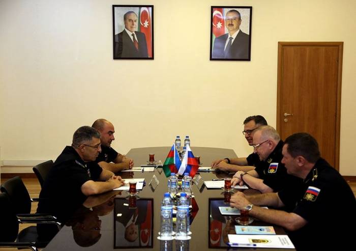 В штабе ВМС Азербайджана прошла встреча с российской делегацией