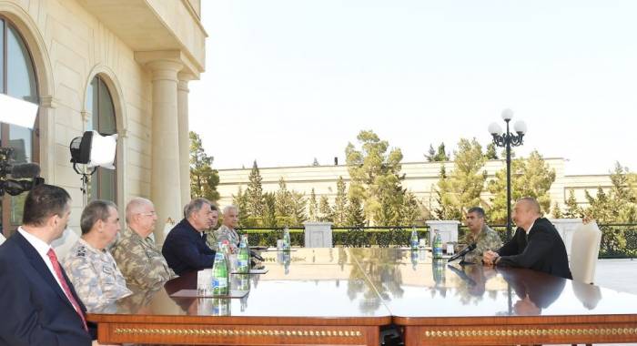 Президент Ильхам Алиев: Военные учения - очередное проявление турецко-азербайджанского единства, братства