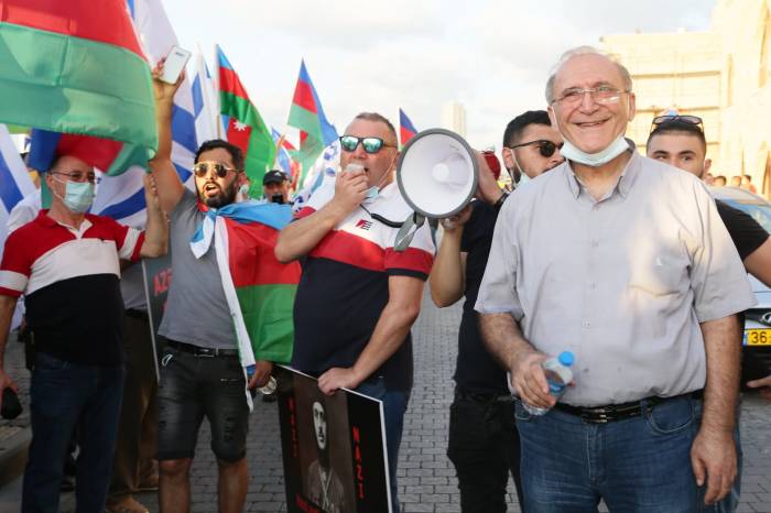 В Израиле прошел марш и митинг в поддержку Азербайджана и азербайджанского солдата -ФОТО