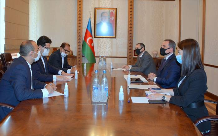 Глава МИД Азербайджана встретился с новым послом Ирана - ФОТО
