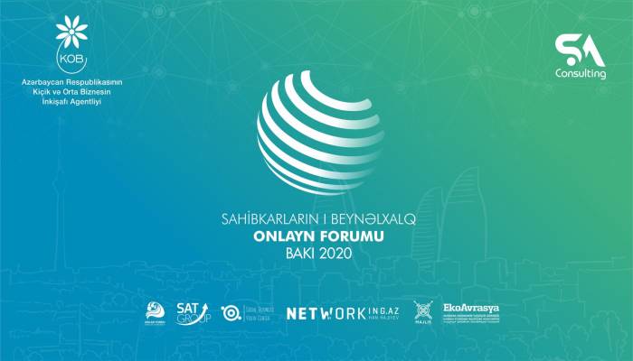 В Азербайджане состоится «l Международный онлайн-форум предпринимателей - Баку 2020»
