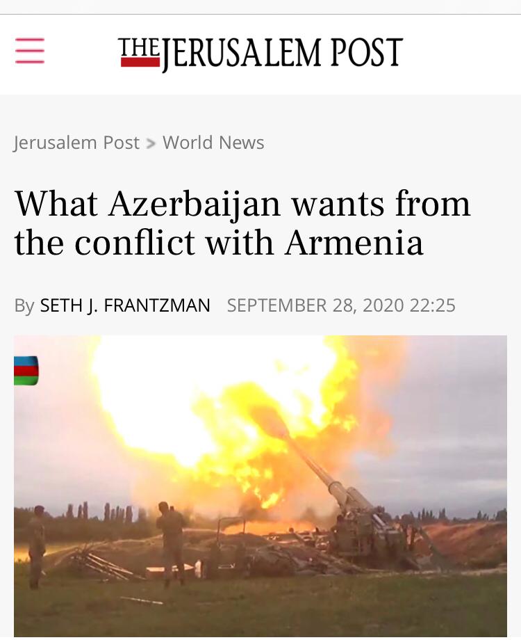 The Jerusalem Post: "Азербайджан сегодня имеет передовую и современную армию, которая стратегически эффективно использует БПЛА" 