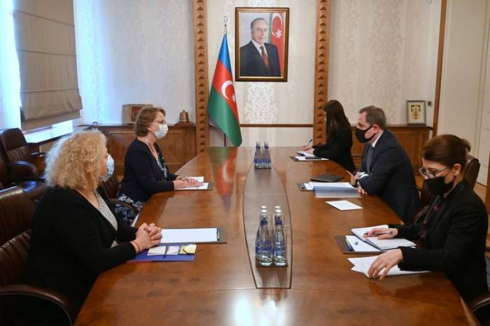 Джейхун Байрамов встретился с новоназначенным послом Королевства Нидерландов в Азербайджане - ФОТО

