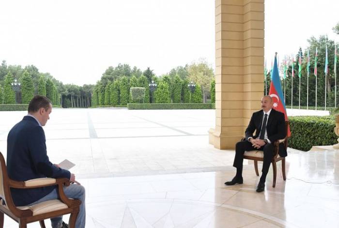 Президент Ильхам Алиев дал интервью российскому «Первому каналу»
