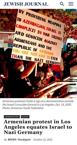 Сравнение армянского лобби в Лос-Анджелесе с нацистской Германией вызвало серьезное недовольство у еврейской общины США
