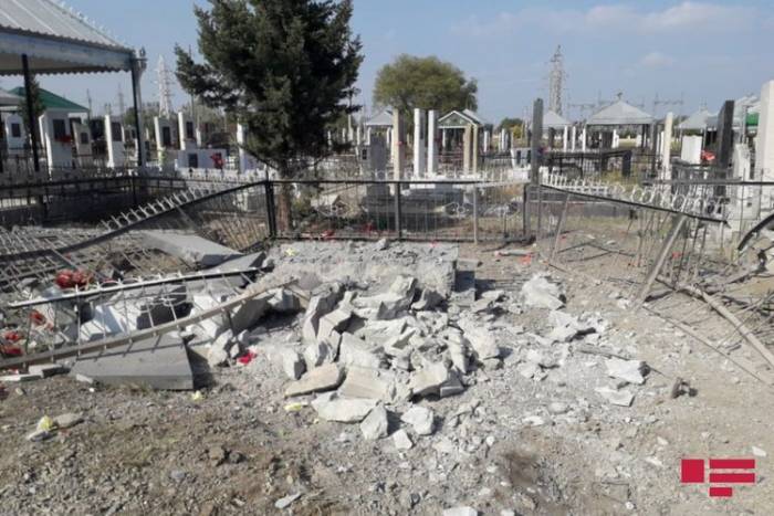 Число погибших в результате обстрела армянской армией кладбища в Тертере во время похорон достигло 4 - ФОТО 