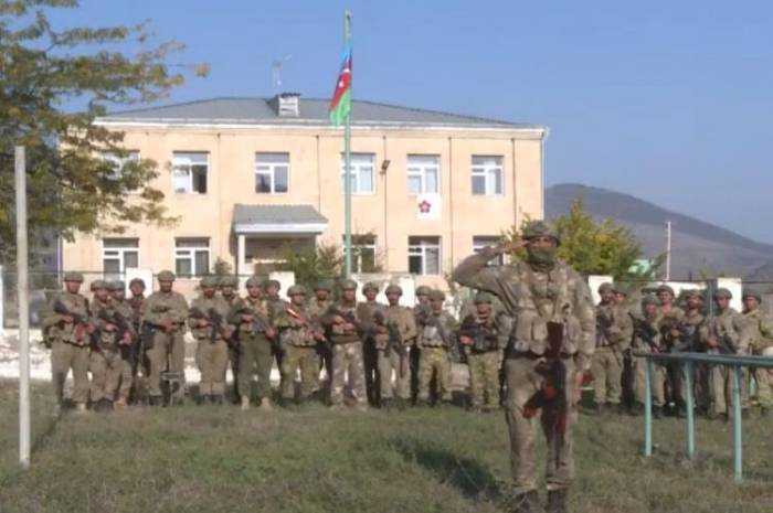 В освобожденном от оккупации городе Зангилан поднят флаг Азербайджана - ВИДЕО
