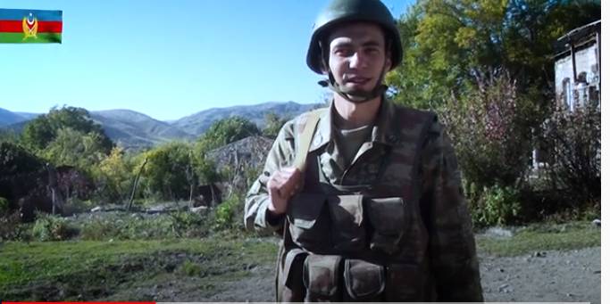 Азербайджанский военнослужащий в Карабахе: Мы победим! - ВИДЕО
