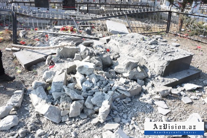 Генпрокуратура об обстреле кладбища в Тертере со стороны армян - ФОТО