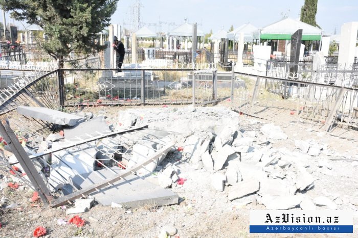 Число погибших в результате обстрела армянской армией кладбища в Тертере достигло 4 - ФОТО-ВИДЕО - ОБНОВЛЕНО