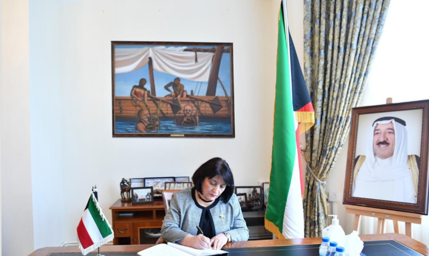 Спикер Милли Меджлиса посетила посольство Кувейта в Азербайджане