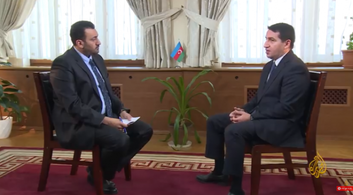 Хикмет Гаджиев дал интервью телеканалу Al Jazeera - ВИДЕО