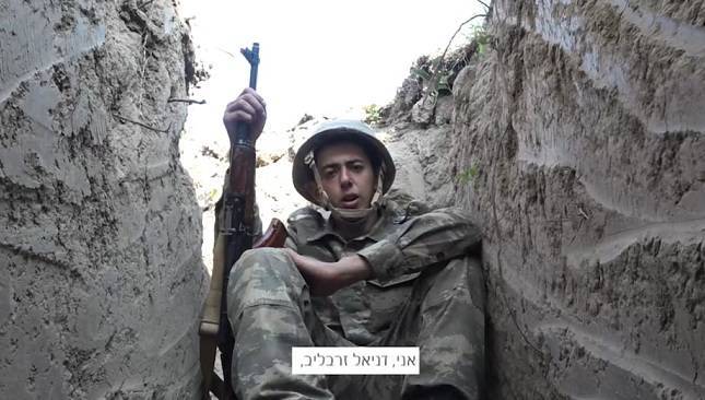 Воин Азербайджанской Армии Даниель Зорбаилов обратился к Израилю - ВИДЕО
