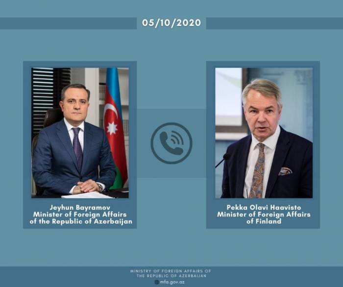 Состоялся телефонный разговор между главами МИД Азербайджана и Финляндии