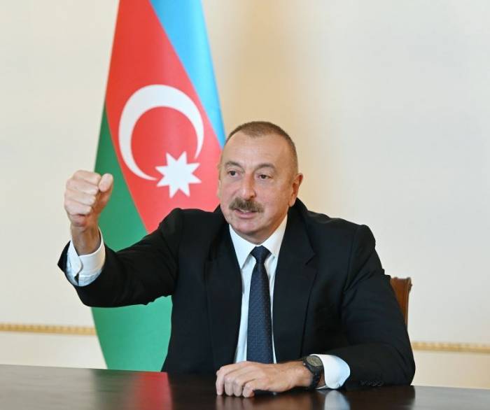 Президент Ильхам Алиев: Уничтожено большое количество военной техники ВС Армении