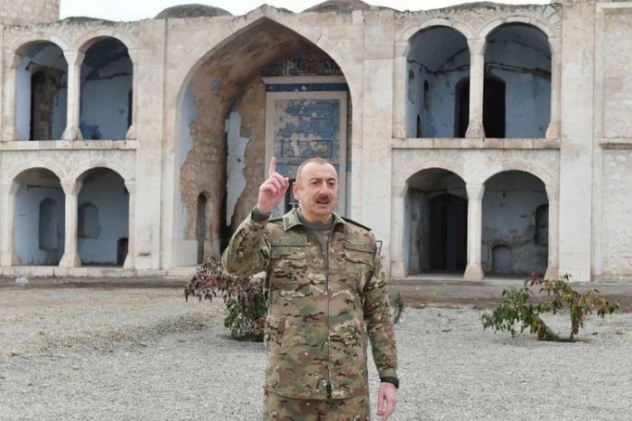 Президент Азербайджана: Разрушенный город Агдам – свидетель армянского зверства
