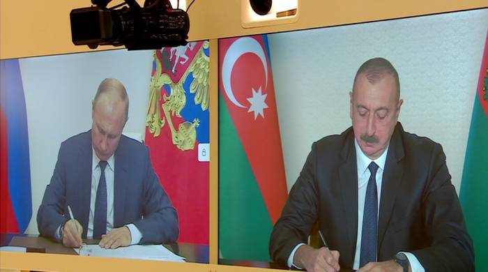 Заявление Президента Азербайджана, премьер-министра  Армения и Президента РФ
