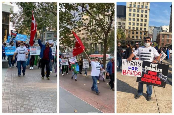 В Сан-Франциско прошло шествие в знак протеста против террора в Барде