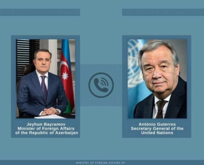 Состоялся телефонный разговор между главой МИД Азербайджана и генсеком ООН