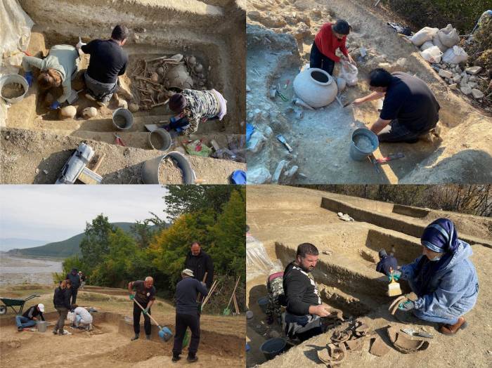 В Шеки открыты новые погребальные обычаи древней Албании - ФОТО