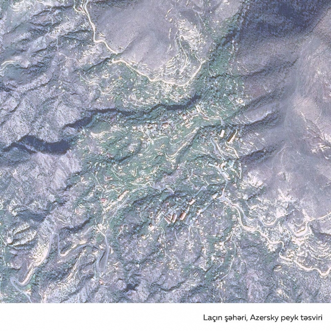 Снимки Лачинского района через спутник «Azersky» - ФОТО
