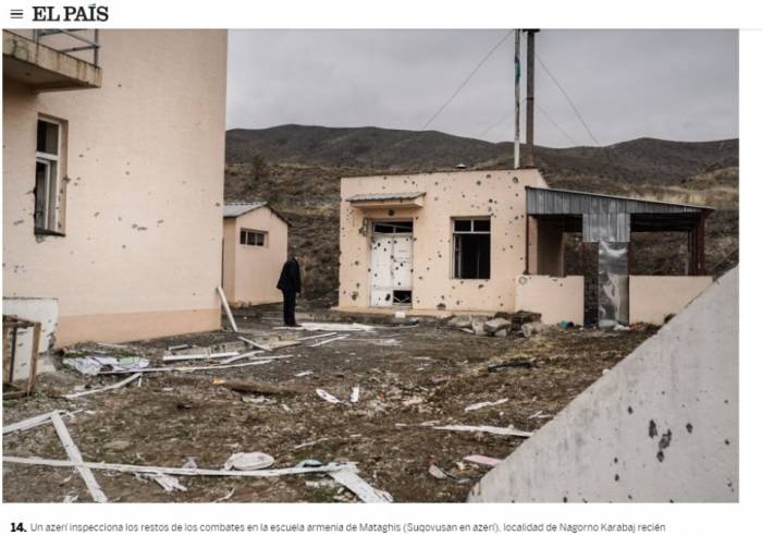 В испанской газете El Pais опубликована статья о зверствах армян на азербайджанских территориях
