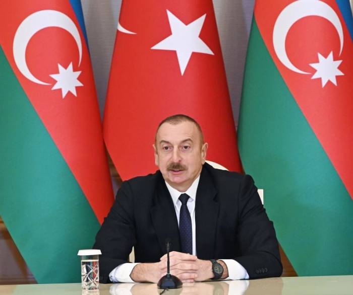 Президент Ильхам Алиев: Знаменитый «Байрактар», являющийся продукцией оборонной промышленности Турции, сыграл исключительную роль в наших успехах
