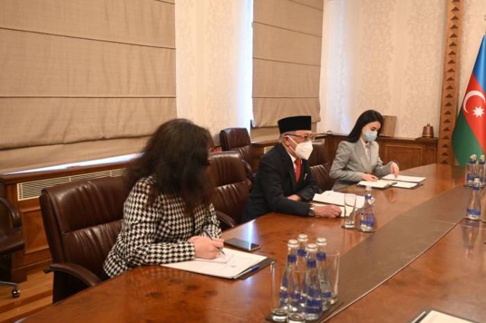 Джейхун Байрамов встретился с новым послом Индонезии
