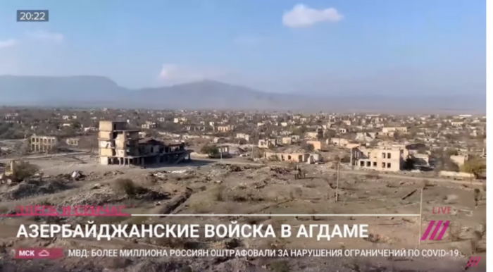 Российский телеканал «Дождь» показал сюжет об освобожденных от оккупации Агдамском и Физулинском районах - ФОТО
