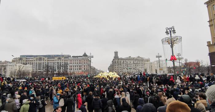 В России установлен рекорд по количеству задержаний демонстрантов
