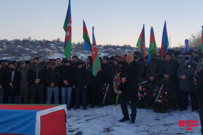 Ставший шехидом военнослужащий Азербайджанской Армии похоронен в Гусаре - ФОТО
