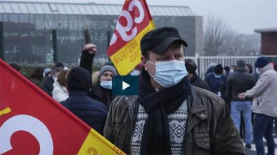 Во Франции работники завода по производству вакцин устроили забастовку