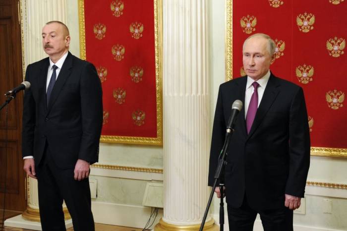 Президент России, Президент Азербайджана и премьер-министр Армении выступили с заявлением для прессы