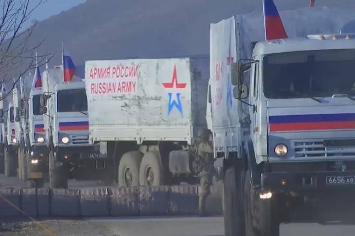 Российские миротворцы доставили гуманитарный груз в Кяльбаджарский район
