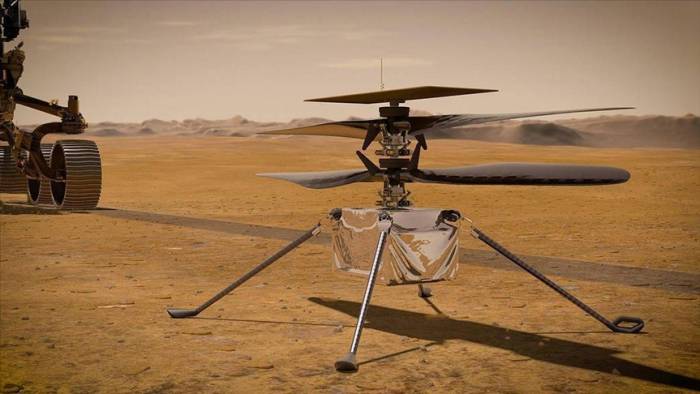 НАСА впервые успешно запустило миниатюрный вертолет на Марсе