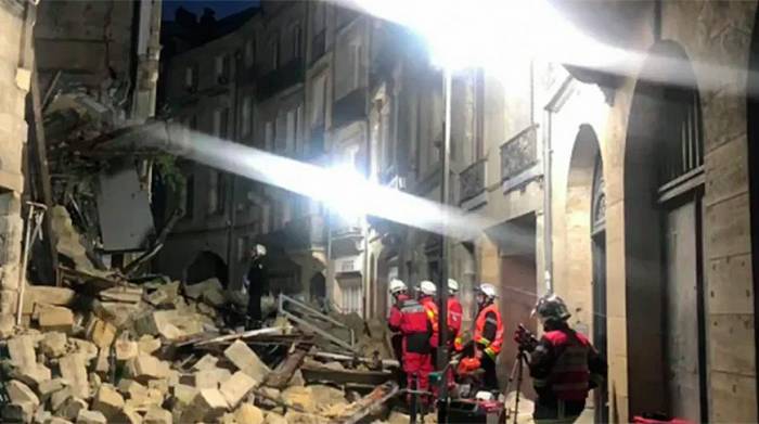 Во французском Бордо обрушились два здания, есть пострадавшие