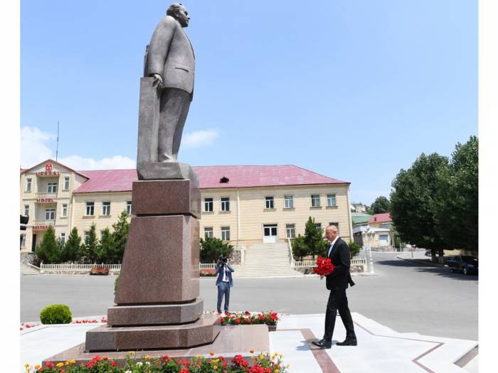 Ильхам Алиев прибыл в Дашкесан