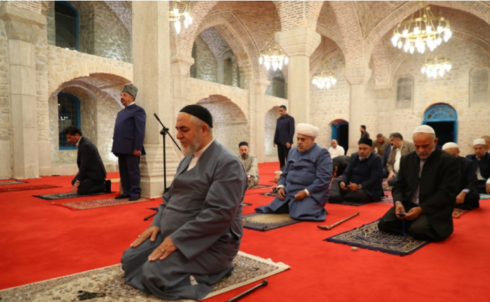 Религиозные деятели прочитали Коран, совершили «джамаат намазы» в  Шуше