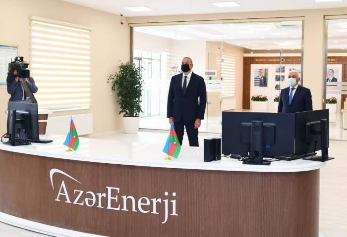 Ильхам Алиев на открытии подстанции «Абшерон» - ФОТО