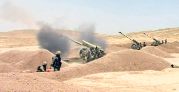 В Азербайджанской Армии проходят учения артиллерийских подразделений - ВИДЕО