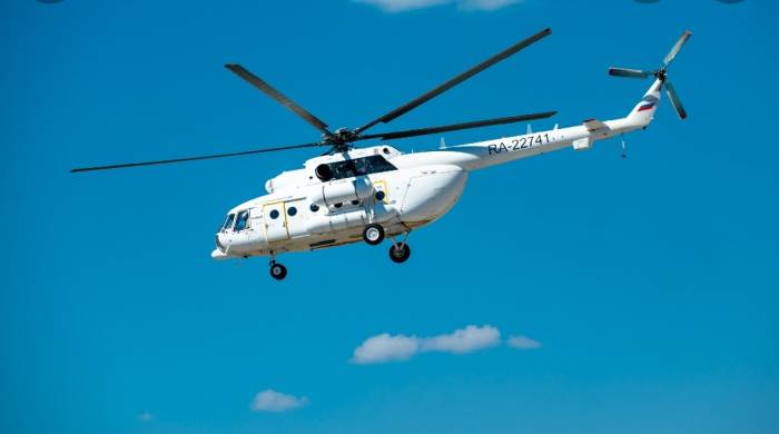 Первые кадры с места падения вертолета на Камчатке - ВИДЕО