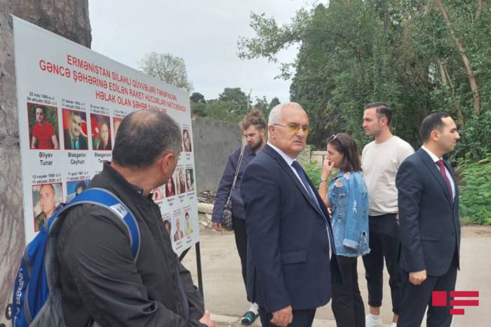 Журналисты из Грузии посетили Гянджу - ФОТО