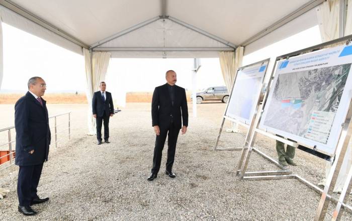 Ильхам Алиев заложил фундамент Промпарка "Экономическая зона Аразской долины"
