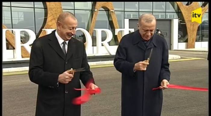 Ильхам Алиев и Реджеп Тайип Эрдоган приняли участие в церемонии открытия Международного аэропорта Физули - ФОТО ОБНОВЛЕНО